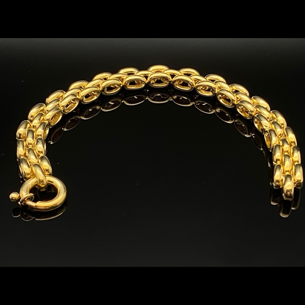 18K Yellow Gold Over Sterling Silver Pant/Bracelet